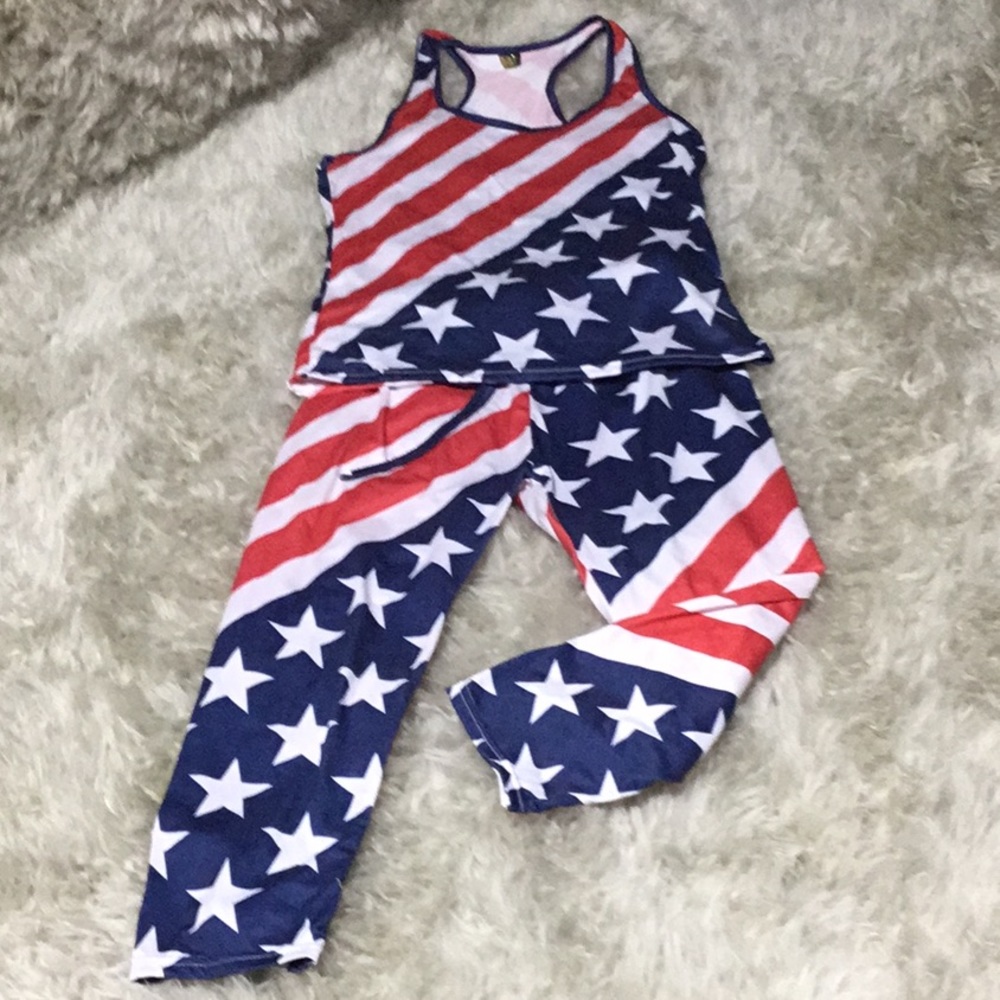 Red white and Blue 2 piece